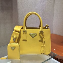 프라다 PRADA 사피아노 럭스 미니 가죽 토트백 1BA296