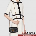 구찌 GUCCI 476433 GG 마몽 마틀라세 슈퍼 미니백
