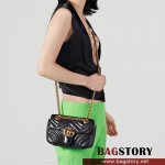 구찌 GUCCI 446744 GG 마몽 숄더백 미니 체인 마틀라세 미니백