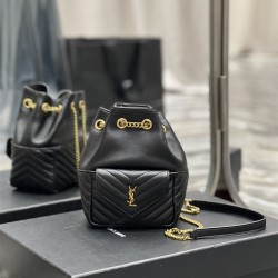 입생로랑 YSL 생로랑 모노그램 램스킨 플랩 백팩 631052  스몰