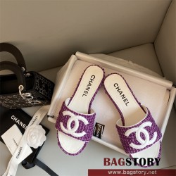 샤넬 CHANEL 힐 샌들 슬리퍼