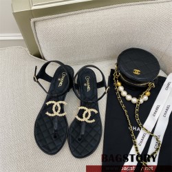 샤넬 CHANEL 힐 샌들 슬리퍼