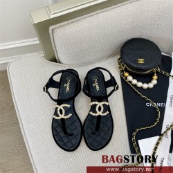 샤넬 CHANEL 힐 샌들 슬리퍼
