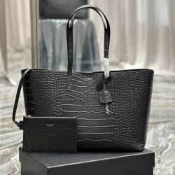 입생로랑 YSL 394195 서플 레더 쇼핑백 토트백 마블 세인트로랑 토트백