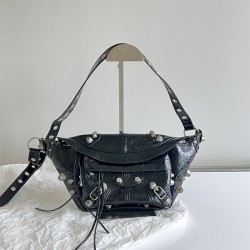 발렌시아가 BALENCIAGA 미디엄 벨트백 블랙